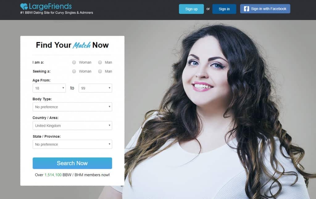 Large Friends is one of the most popular plus-size dating websites